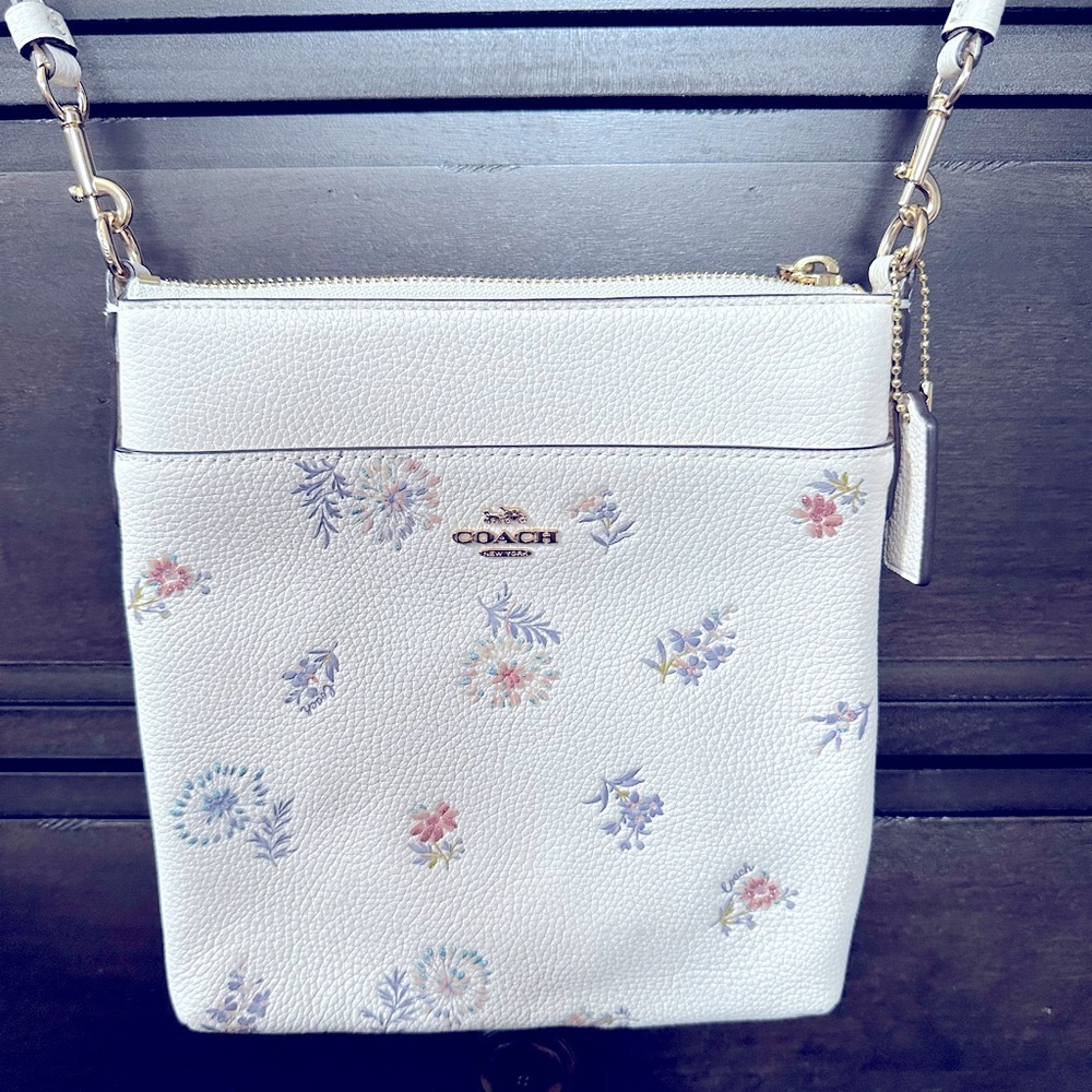 Coach Kitt Crossbody with Pastel Flowers